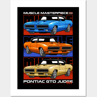 Iconic Judge Muscle Car Posters and Art